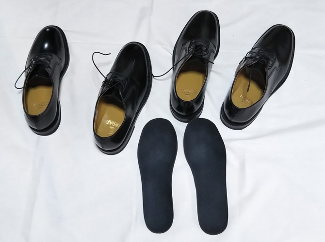 リーガル2504に中敷きを入れて試してみる